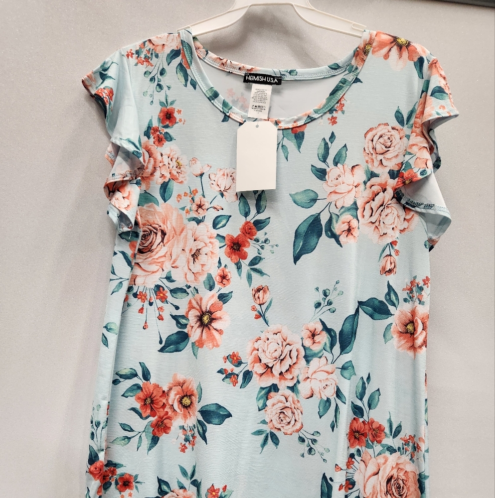 pretty floral tunic